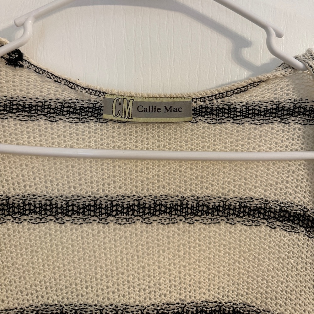 Callie Mac open front oversized stripe cardigan - Picture 3 of 3